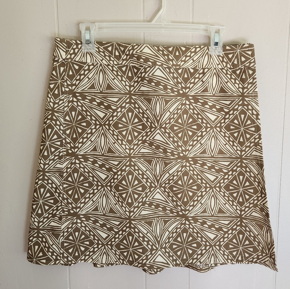 Rip Skirt Other - Rip Skirt Hawaii True Wrap SkirtBeach Coverup Vintage Tribal print green cream M